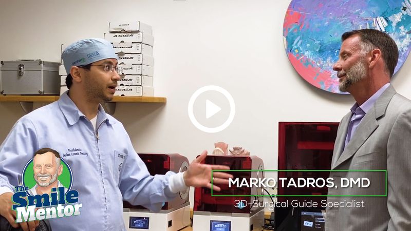 dr. marko tadros 3D surgical guide specialist describes the custom smile to matt griffin v1